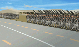 Cartoon Commentary, PLA 90th birthday ①: Military Parade op