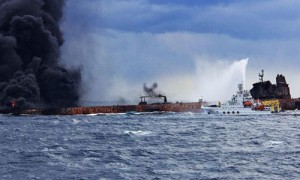 “桑吉”号在东海爆燃沉没, 专家: 对环境影响不大
