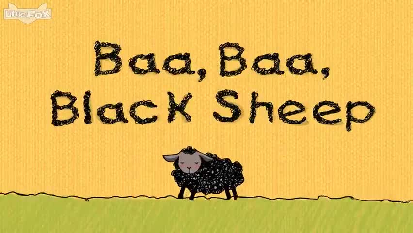 英语儿歌视频《baa baa black sheep》