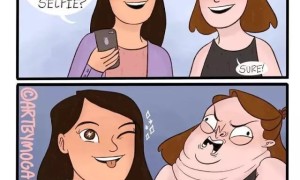 有趣的英文漫画:女生的日常烦恼