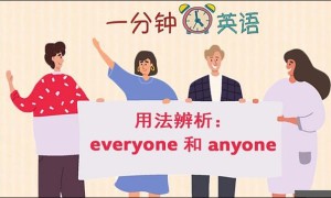 用法辨析：everyone 和 anyone